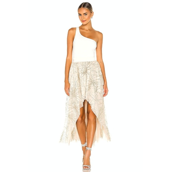 Free People Balletcore Can't Stop The Feeling Star Sparkle Tule Midi Skirt - Picture 9 of 12